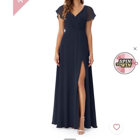 Azazie Dresses & Skirts - Navy blue bridesmaids dress